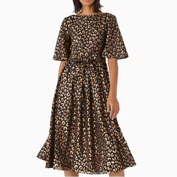 kate spade Dresses & Skirts - Kate Spade Graphic Leopard Midi Dress